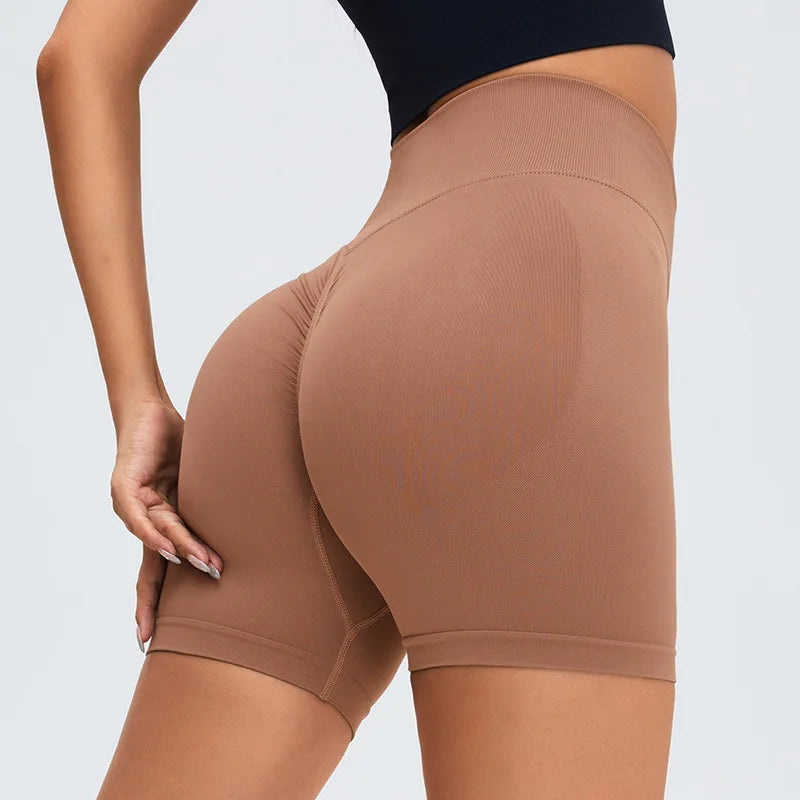 Short Feminino com Cintura Alta e Costura Levanta BumBum