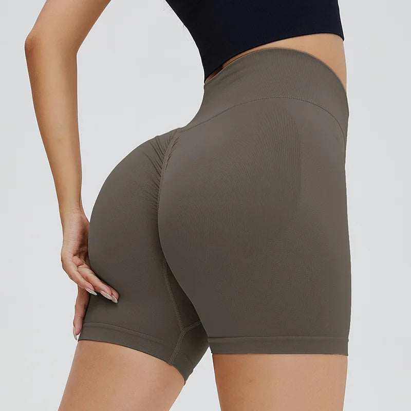 Short Feminino com Cintura Alta e Costura Levanta BumBum